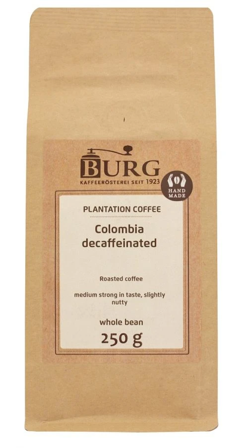 Burg Colombia Excelso Decaf 250 G Coffee Beans 1 Burg Colombia Excelso Decaf 250 G Coffee Beans