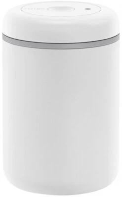 Fellow Atmos Vacuum Canister For Coffee Beans, Matte White Steel