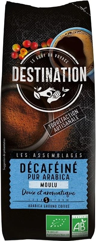 Destination Organic Décaféiné Decaf Ground Filter Coffee 250 G 1 Destination Organic Décaféiné Decaf Ground Filter Coffee 250 G