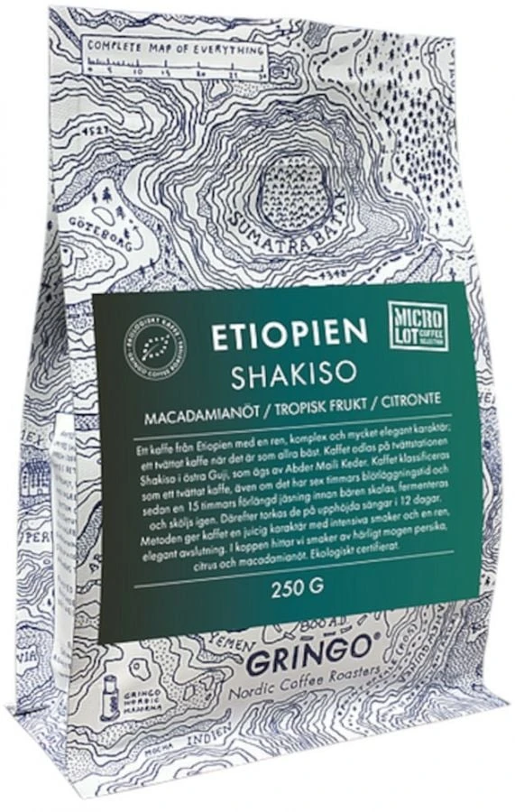 Gringo Nordic Etiopien Shakiso Organic 250 G Coffee Beans 1 Gringo Nordic Etiopien Shakiso Organic 250 G Coffee Beans