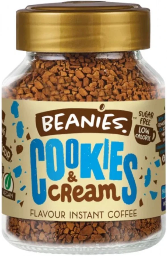 Beanies Cookies And Cream Flavoured Instant Coffee 50 G 1 Beanies Cookies And Cream Flavoured Instant Coffee 50 G