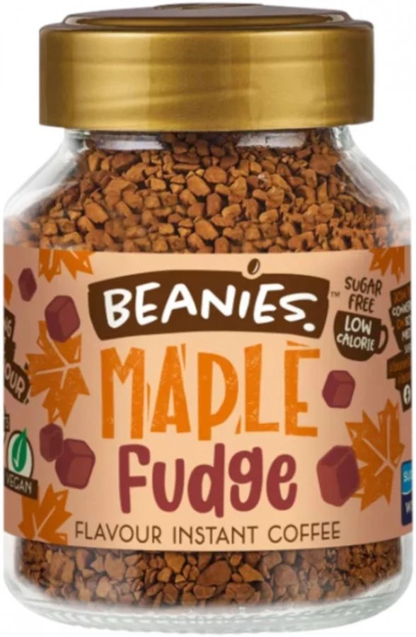 Beanies Maple Fudge Flavoured Instant Coffee 50 G 1 Beanies Maple Fudge Flavoured Instant Coffee 50 G