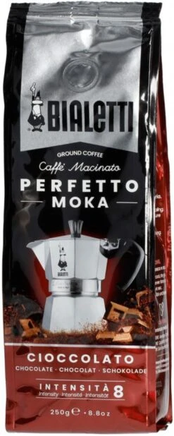 Bialetti Perfetto Moka Cioccolato Ground Coffee 250 G