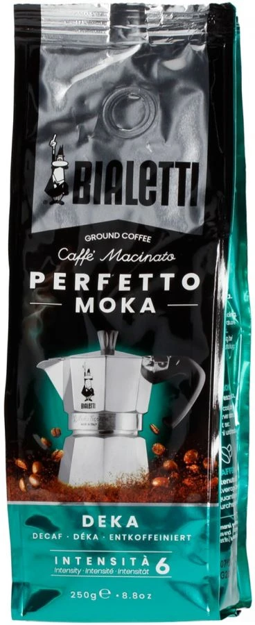 Bialetti Perfetto Moka Deka Decaf Ground Coffee 250 G 1 Bialetti Perfetto Moka Deka Decaf Ground Coffee 250 G
