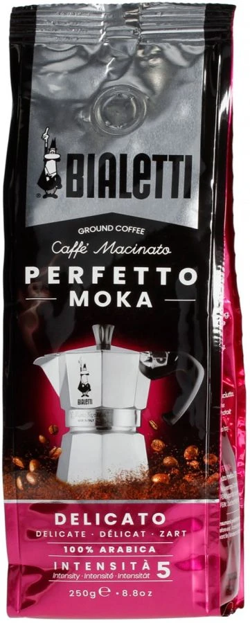 Bialetti Perfetto Moka Delicato Ground Coffee 250 G 1 Bialetti Perfetto Moka Delicato Ground Coffee 250 G