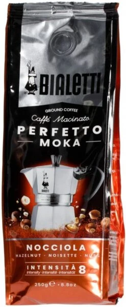 Bialetti Perfetto Moka Nocciola Ground Coffee 250 G