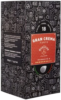 Mokaflor Gran Crema Forte E.S.E. Espresso Pods 18 Pcs