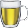 Bodum Bistro Double Walled Glass Mug, 2 Pcs