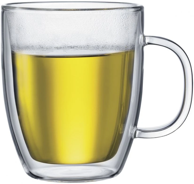 Bodum Bistro Double Walled Glass Mug, 2 Pcs 1 Bodum Bistro Double Walled Glass Mug, 2 Pcs