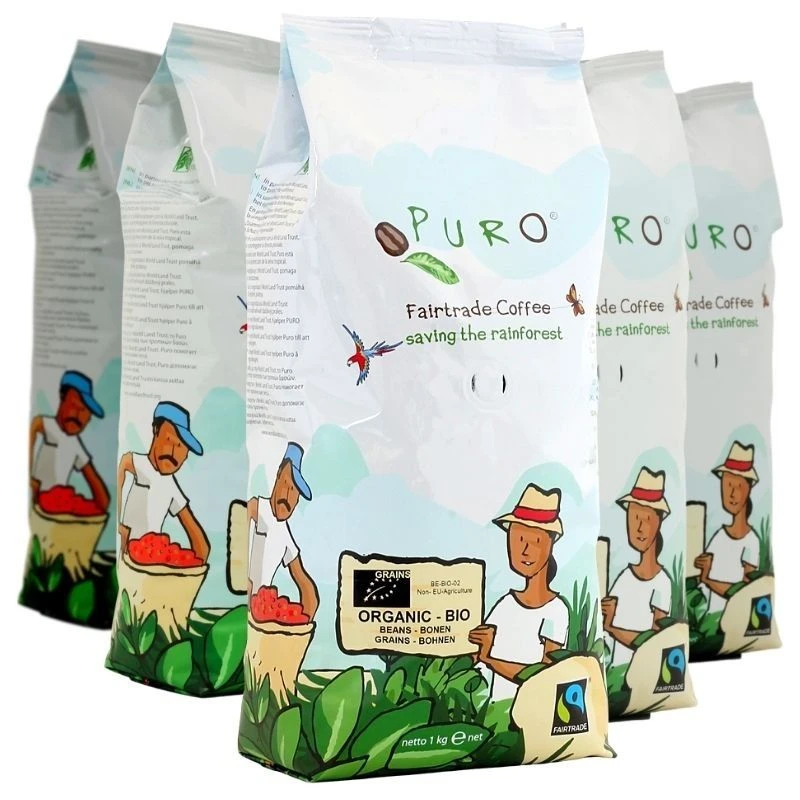 Puro Organic Bio 9 X 1 Kg Coffee Beans Wholesale Package 1 Puro Organic Bio 9 X 1 Kg Coffee Beans Wholesale Package