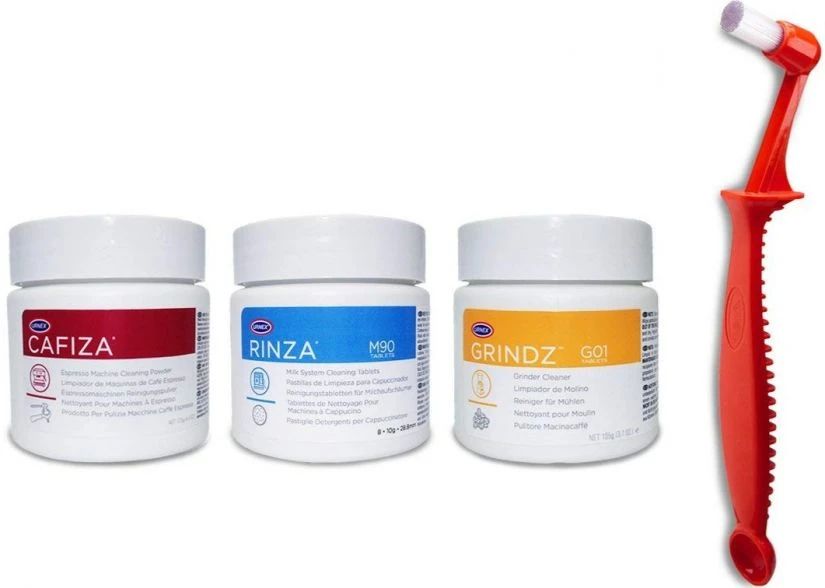 Urnex Café Starter Kit, Coffee Equipment Cleaning Set 1 Urnex Café Starter Kit, Coffee Equipment Cleaning Set