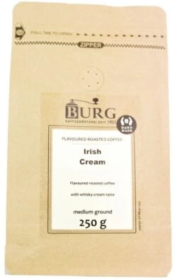 Burg Flavoured Coffee, Irish Cream 250 G Ground