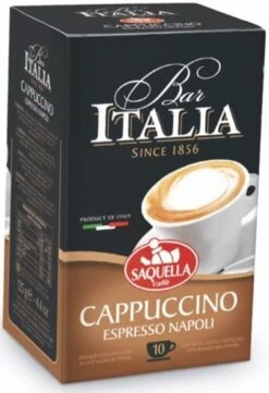 Saquella Bar Italia Cappuccino Instant Coffee, 10 Bags