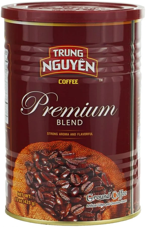 Trung Nguyen Premium Blend Ground Vietnamese Coffee 425 G Can 1 Trung Nguyen Premium Blend Ground Vietnamese Coffee 425 G Can
