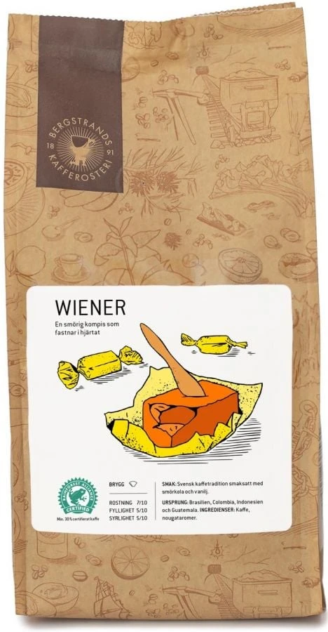 Bergstrands Wiener Flavoured Coffee 250 G Ground 1 Bergstrands Wiener Flavoured Coffee 250 G Ground