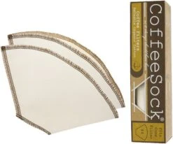 CoffeeSock Drip #4 Cone Coffee Filters, 2 Pcs
