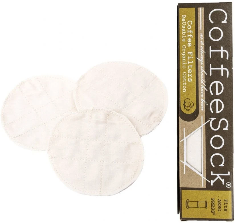 CoffeeSock Disc Shaped AeroPress® Coffee Filters, 3 Pcs 1 CoffeeSock Disc Shaped AeroPress® Coffee Filters, 3 Pcs