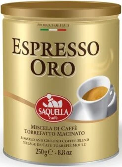 Saquella Espresso Oro 250 G Ground Coffee