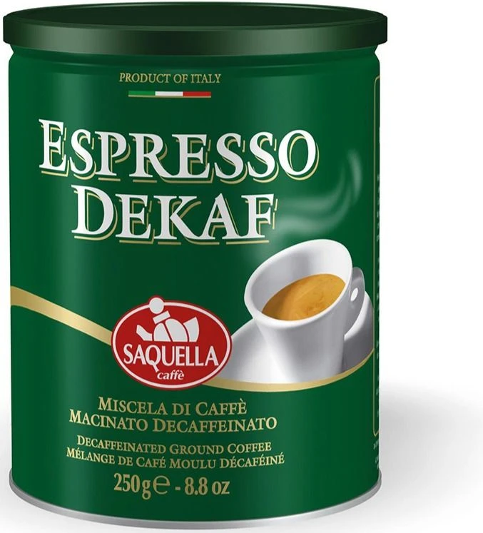 Saquella Espresso Dekaf Caffeine Free Coffee 1 Saquella Espresso Dekaf Caffeine Free Coffee
