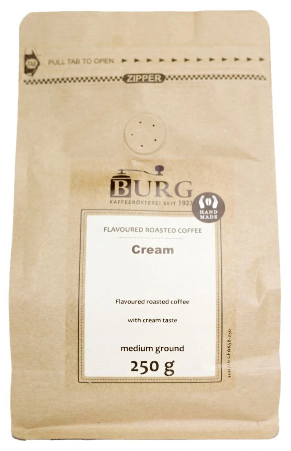 Burg Flavoured Coffee, Cream 250 G Ground 1 Burg Flavoured Coffee, Cream 250 G Ground
