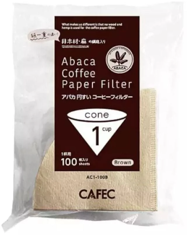 CAFEC ABACA Cone-Shaped Filter Paper 1 Cup 1 CAFEC ABACA Cone-Shaped Filter Paper 1 Cup