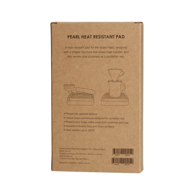 Acaia Pearl Heat Resistant Pad, Charcoal Black 4 Acaia Pearl Heat Resistant Pad, Charcoal Black - Image 4
