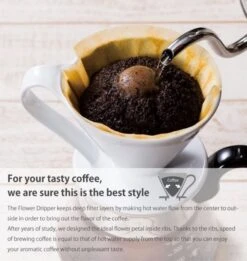 CAFEC Arita Ware Flower Dripper 1 Cup -Coffee Related Products cafec arita flower dripper 1 cup 6732