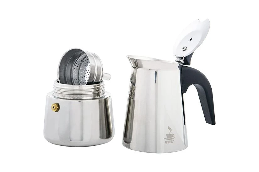 Gefu Emilio Stainless Steel Moka Pot 2 Gefu Emilio Stainless Steel Moka Pot - Image 2