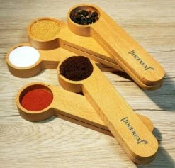 JoeFrex Wooden Coffee Measure With Clip 7 G -Coffee Related Products joefrex wooden coffee measuring spoon 7982
