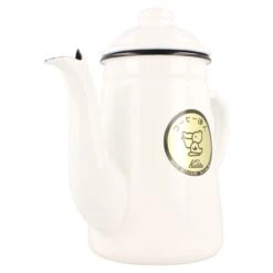 Kalita Pelican Pot Enamel Kettle 1.0 L, White 11 Kalita Pelican Pot Enamel Kettle 1.0 L, White -Coffee Related Products kalita pelican enamel kettle 3098