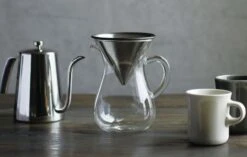 Kinto SCS Coffee Carafe Set With Stainless Steel Filter 2 Cups -Coffee Related Products kinto coffee carafe set 232
