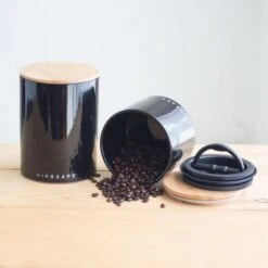 Planetary Design Airscape® Ceramic Storage Canister, Obsidian -Coffee Related Products planetary design airscape ceramic obsidian 3912
