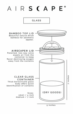 Planetary Design Airscape® Glass With Bamboo Lid -Coffee Related Products planetary design airscape glass bamboo lid 7379