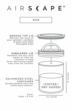 Planetary Design Airscape® Kilo Storage Canister -Coffee Related Products planetary design airscape kilo 3890