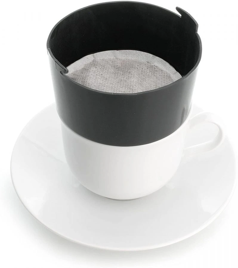 Saquella Caffé Filtro Classico Italiano Reusable One Cup Filter & 10 X Italian Coffee Bags 3 Saquella Caffé Filtro Classico Italiano Reusable One Cup Filter & 10 X Italian Coffee Bags - Image 3
