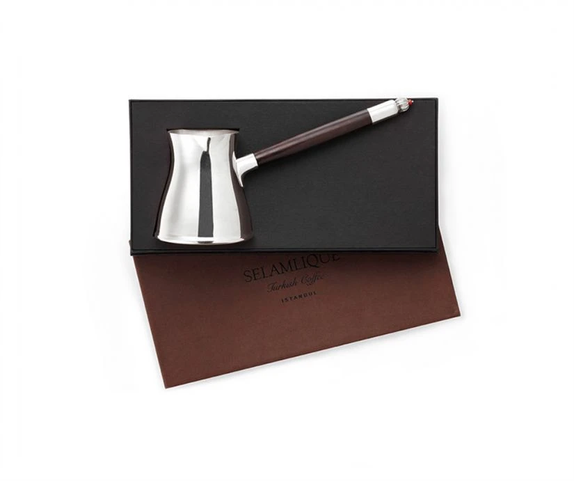 Selamlique Istanbul Turkish Cezve Coffee Pot, Sterling Silver 2 Selamlique Istanbul Turkish Cezve Coffee Pot, Sterling Silver - Image 2