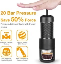 Staresso Basic (Capsules & Ground Coffee) Espresso Coffee Maker 9 Staresso Basic (Capsules & Ground Coffee) Espresso Coffee Maker -Coffee Related Products staresso portable basic 6099