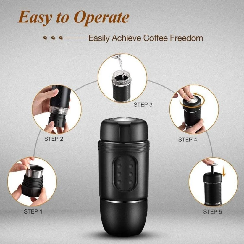 Staresso Mini (Capsules & Ground Coffee) Espresso Maker 6 Staresso Mini (Capsules & Ground Coffee) Espresso Maker - Image 6