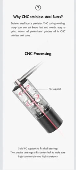 Timemore C3 MAX S2C Pro Coffee Grinder, Black -Coffee Related Products timemore c3 max 8279